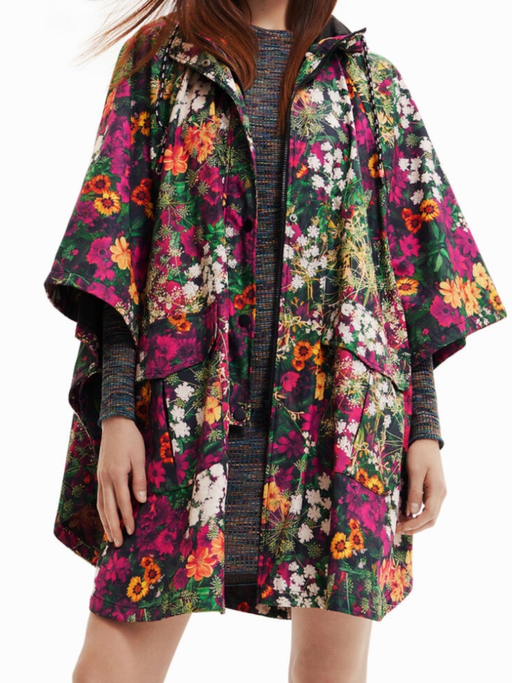 Desigual Mini Floral Raincoat